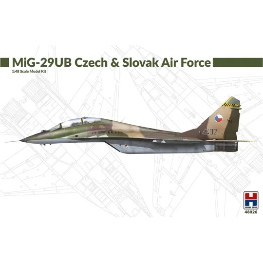 MiG-29UB Czech & Slovak Air Force, 1/48 - Hobby 2000 48026 MiG-29UB Czech & Slovak Air Force, 1/48 - Hobby 2000 48026