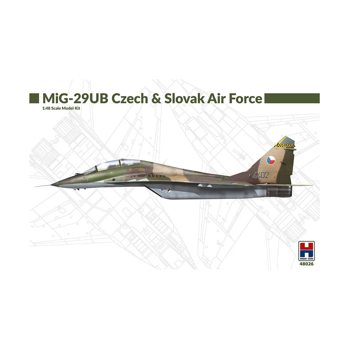 MiG-29UB Czech & Slovak Air Force, 1/48 - Hobby 2000 48026 MiG-29UB Czech & Slovak Air Force, 1/48 - Hobby 2000 48026