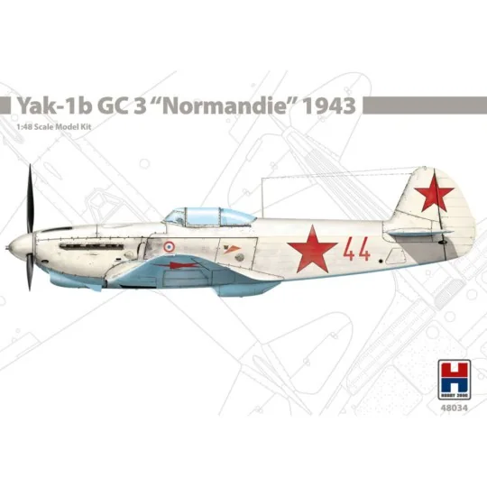 Yak-1b GC 3 Normandie 1943, 1/48 - Hobby 2000 48034 Yak-1b GC 3 Normandie 1943, 1/48 - Hobby 2000 48034