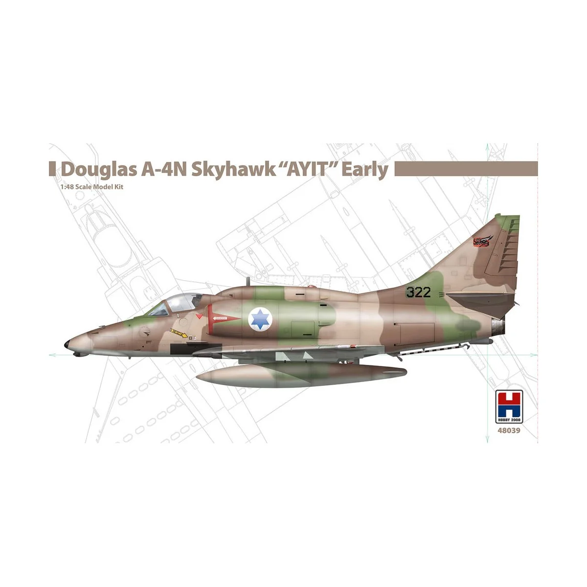 Douglas A-4N Skyhawk AYIT Early, 1/48 - Hobby 2000 H2K48039