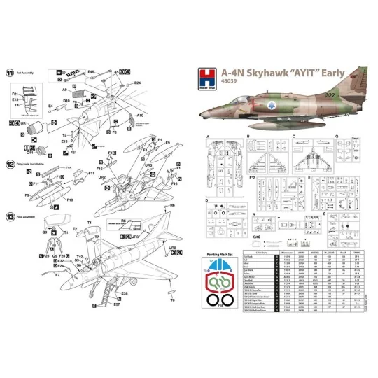 Douglas A-4N Skyhawk AYIT Early, 1/48 - Hobby 2000 H2K48039