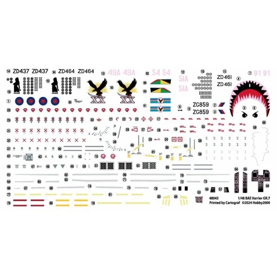 Harrier GR.7, 1/48 - Hobby 2000 48043 Harrier GR.7, 1/48 - Hobby 2000 48043