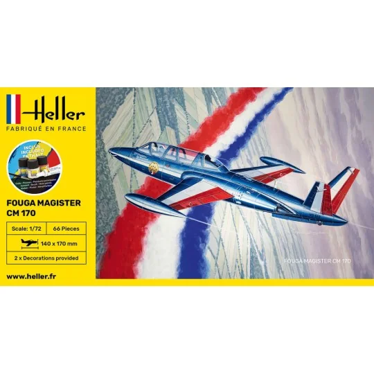 STARTER KIT Fouga Magister CM 170 - Heller 56220