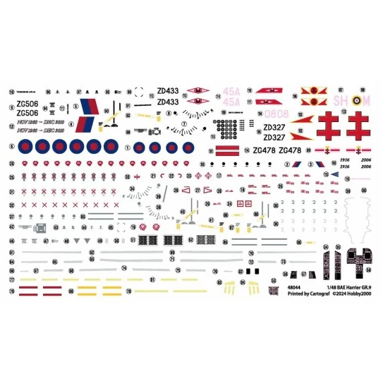 Harrier GR.9, 1/48 - Hobby 2000 48044 Harrier GR.9, 1/48 - Hobby 2000 48044