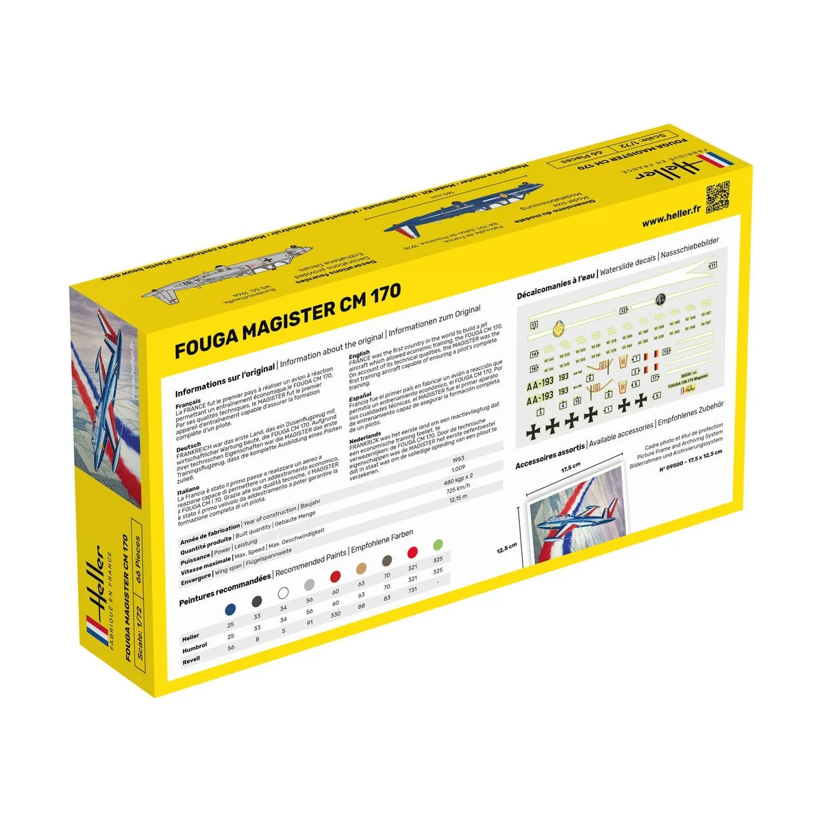 STARTER KIT Fouga Magister CM 170 - Heller 56220