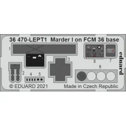 Marder I on FCM 36 base 1/35 for ICM, 1/35 - Eduard Accessories 36470