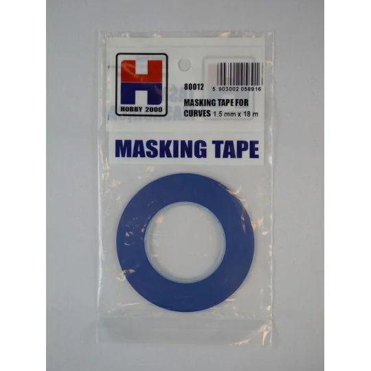 Masking Tape For Curves 1,5 mm x 18 m - Hobby 2000 80012