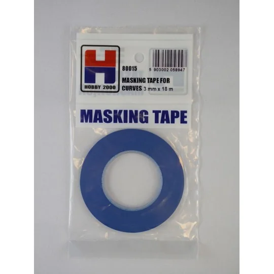 Masking Tape For Curves 3 mm x 18 m - Hobby 2000 80015