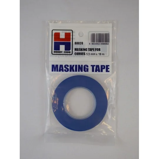 Masking Tape For Curves 5,5 mm x 18 m - Hobby 2000 80020