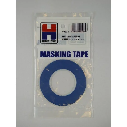Masking Tape For Curves 0,5 mm x 18 m - Hobby 2000 80023