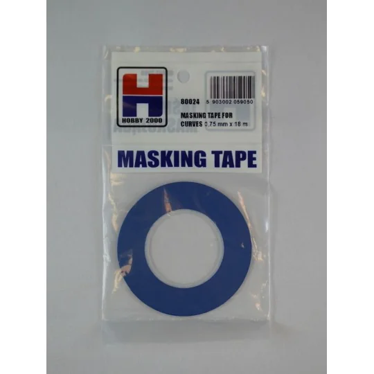 Masking Tape For Curves 0, 75 mm x 18 m - Hobby 2000 80024