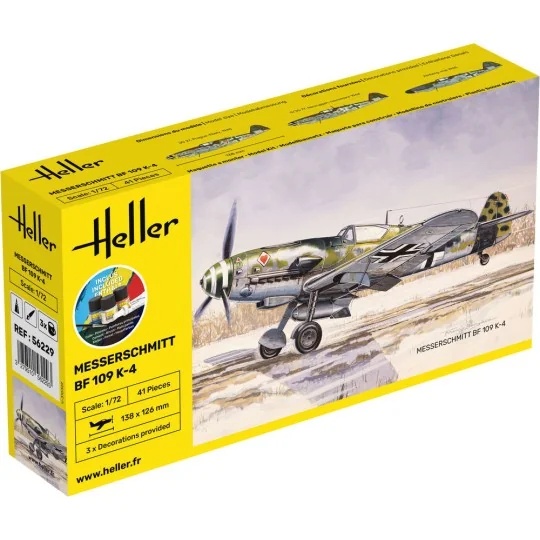 STARTER KIT Messerschmitt Bf 109 K-4 - Heller 56229