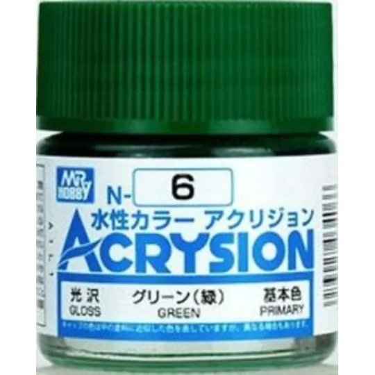 Mr Hobby -Gunze Acrysion (10 ml) Green - Mr Hobby - Gunze N-006