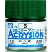Mr Hobby -Gunze Acrysion (10 ml) Green - Mr Hobby - Gunze N-006