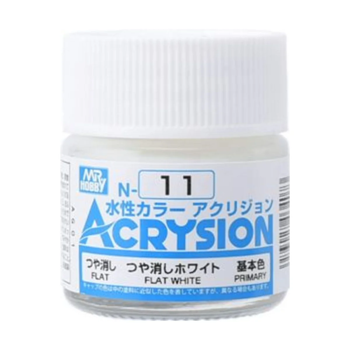 Mr Hobby -Gunze Acrysion (10 ml) Flat White - Mr Hobby - Gunze N-011
