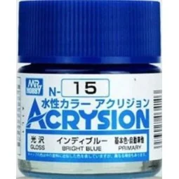 Mr Hobby -Gunze Acrysion (10 ml) Bright Blue - Mr Hobby - Gunze N-015