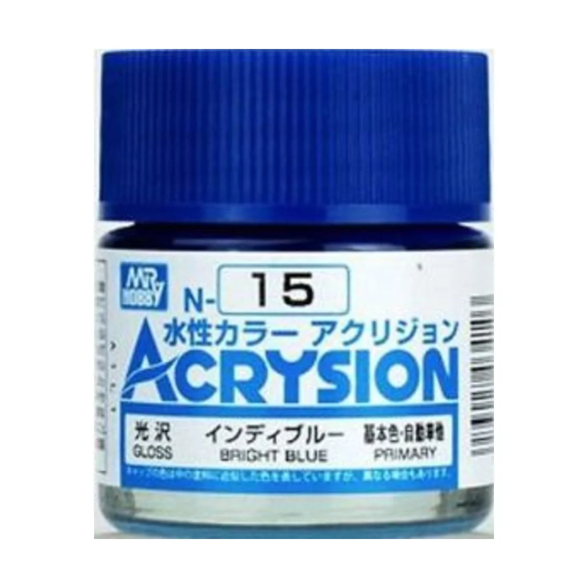 Mr Hobby -Gunze Acrysion (10 ml) Bright Blue - Mr Hobby - Gunze N-015