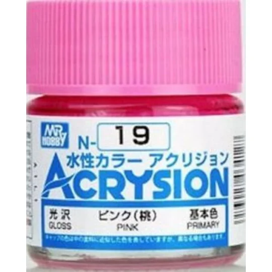 Mr Hobby -Gunze Acrysion (10 ml) Pink - Mr Hobby - Gunze N-019