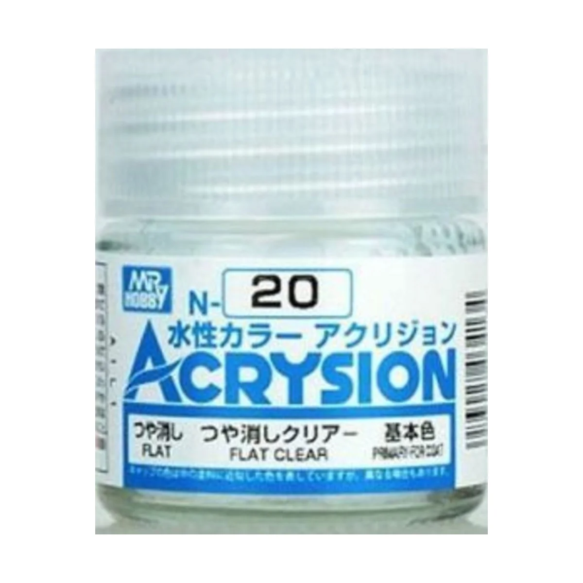 Mr Hobby -Gunze Acrysion (10 ml) Flat Clear - Mr Hobby - Gunze N-020
