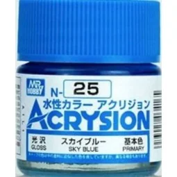 Mr Hobby -Gunze Acrysion (10 ml) Sky Blue - Mr Hobby - Gunze N-025
