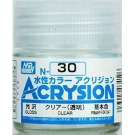 Mr Hobby -Gunze Acrysion (10 ml) Clear - Mr Hobby - Gunze N-030