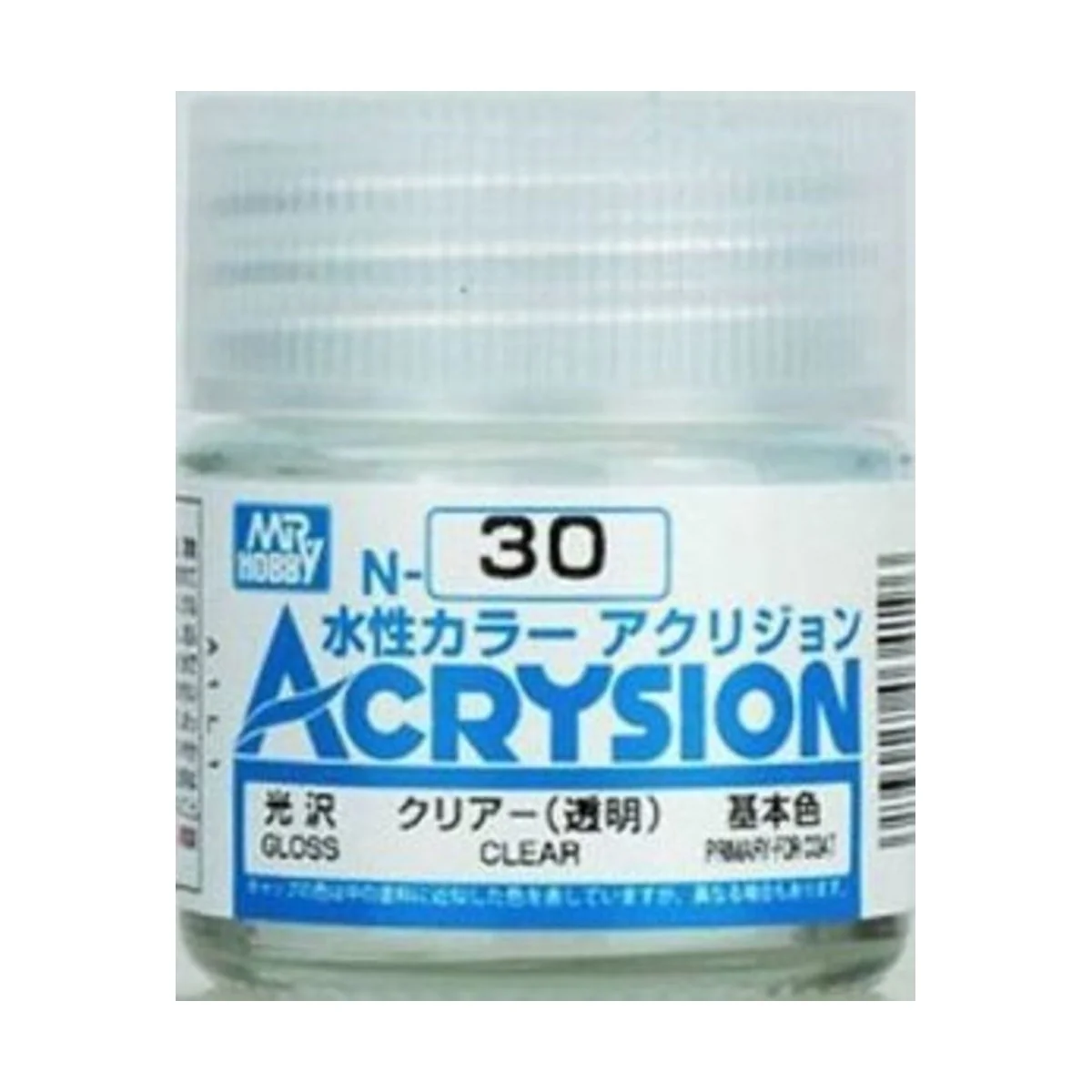 Mr Hobby -Gunze Acrysion (10 ml) Clear - Mr Hobby - Gunze N-030