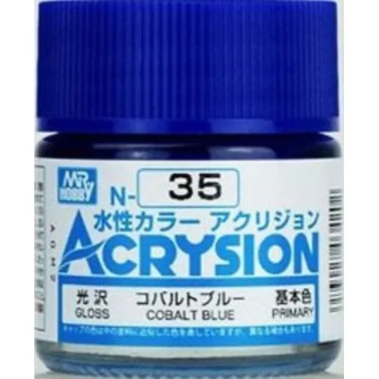 Mr Hobby -Gunze Acrysion (10 ml) Cobalt Blue - Mr Hobby - Gunze N-035