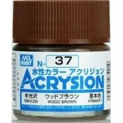 Mr Hobby -Gunze Acrysion (10 ml) Wood Brown - Mr Hobby - Gunze N-037