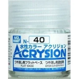 Mr Hobby -Gunze Acrysion (10 ml) Flat Base - Mr Hobby - Gunze N-040