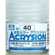Mr Hobby -Gunze Acrysion (10 ml) Flat Base - Mr Hobby - Gunze N-040