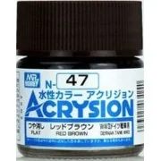 Mr Hobby -Gunze Acrysion (10 ml) Red Brown - Mr Hobby - Gunze N-047