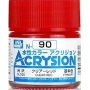 Mr Hobby -Gunze Acrysion (10 ml) Clear Red - Mr Hobby - Gunze N-090