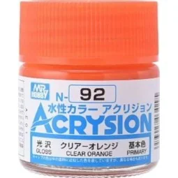 Mr Hobby -Gunze Acrysion (10 ml) Clear Orange - Mr Hobby - Gunze N-092