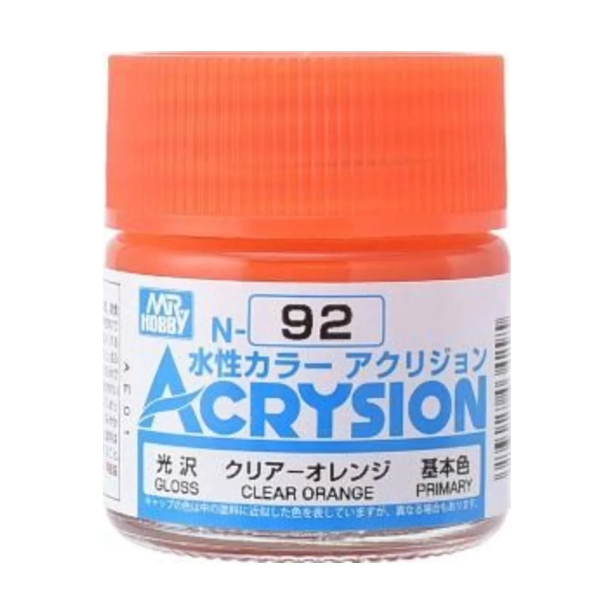 Mr Hobby -Gunze Acrysion (10 ml) Clear Orange - Mr Hobby - Gunze N-092