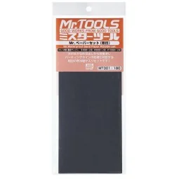 Mr Hobby -Gunze Mr. Waterproof Sand Paper Set ROUGH 3x2Sheets - Mr ...
