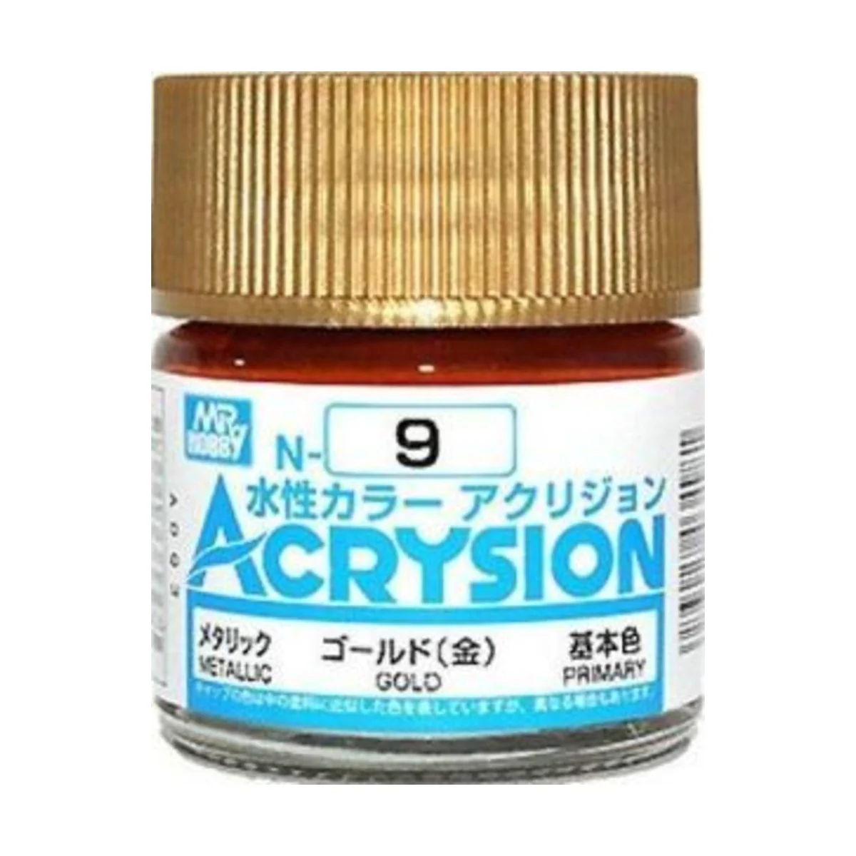 Mr Hobby -Gunze Acrysion (10 ml) Gold - Mr Hobby - Gunze N-009
