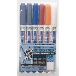 Mr Hobby -Gunze Real Touch Marker Set 1 - Mr Hobby - Gunze GMS-112