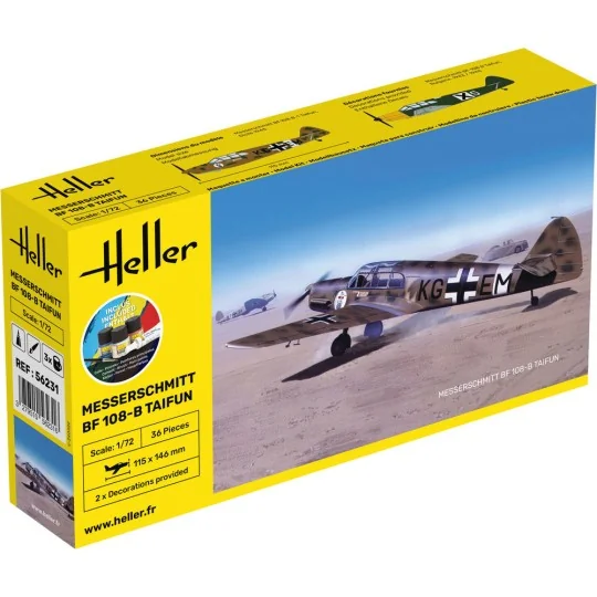 STARTER KIT Messerschmitt Bf 108 B Taifun - Heller 56231