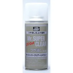 Mr Hobby -Gunze Mr. Super Clear UV Cut Flat Spray (170 ml) - Mr Hob...