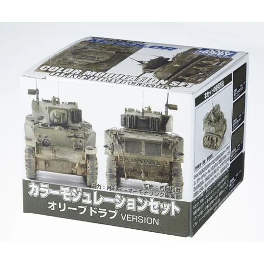 Mr Hobby -Gunze Color Modulation Set Olive Drab Ver.(18ml x 4) - Mr...