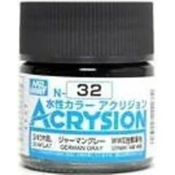 Mr Hobby -Gunze Acrysion (10 ml) German Gray - Mr Hobby - Gunze N-032