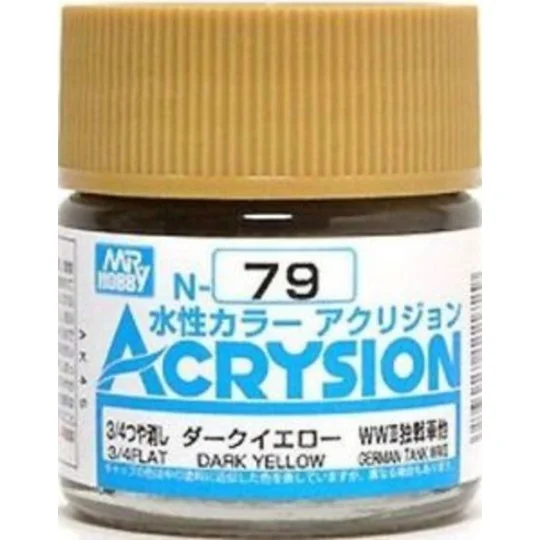 Mr Hobby -Gunze Acrysion (10 ml) Dark Yellow - Mr Hobby - Gunze N-079