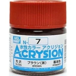 Mr Hobby -Gunze Acrysion (10 ml) Brown - Mr Hobby - Gunze N-007