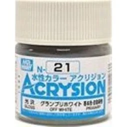 Mr Hobby -Gunze Acrysion (10 ml) Off White - Mr Hobby - Gunze N-021
