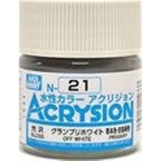 Mr Hobby -Gunze Acrysion (10 ml) Off White - Mr Hobby - Gunze N-021