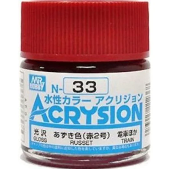 Mr Hobby -Gunze Acrysion (10 ml) Russet - Mr Hobby - Gunze N-033