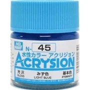 Mr Hobby -Gunze Acrysion (10 ml) Light Blue - Mr Hobby - Gunze N-045
