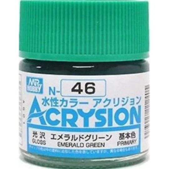Mr Hobby -Gunze Acrysion (10 ml) Emerald Green - Mr Hobby - Gunze N...