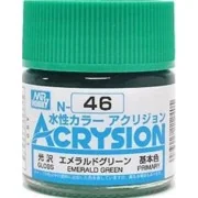 Mr Hobby -Gunze Acrysion (10 ml) Emerald Green - Mr Hobby - Gunze N...