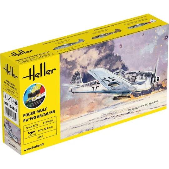 STARTER KIT FW 190 A5/A8/F8, 1/72 - Heller 56235 STARTER KIT FW 190 A5/A8/F8, 1/72 - Heller 56235
